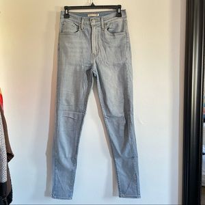 Levi’s Mile High Super Skinny Light Wash Denim Jeans Size 27